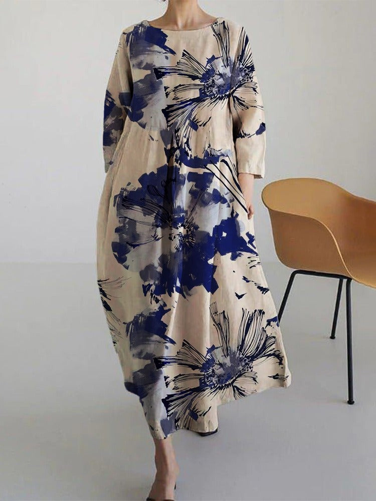 Frauen japanische Kunstdruck Damen kleider