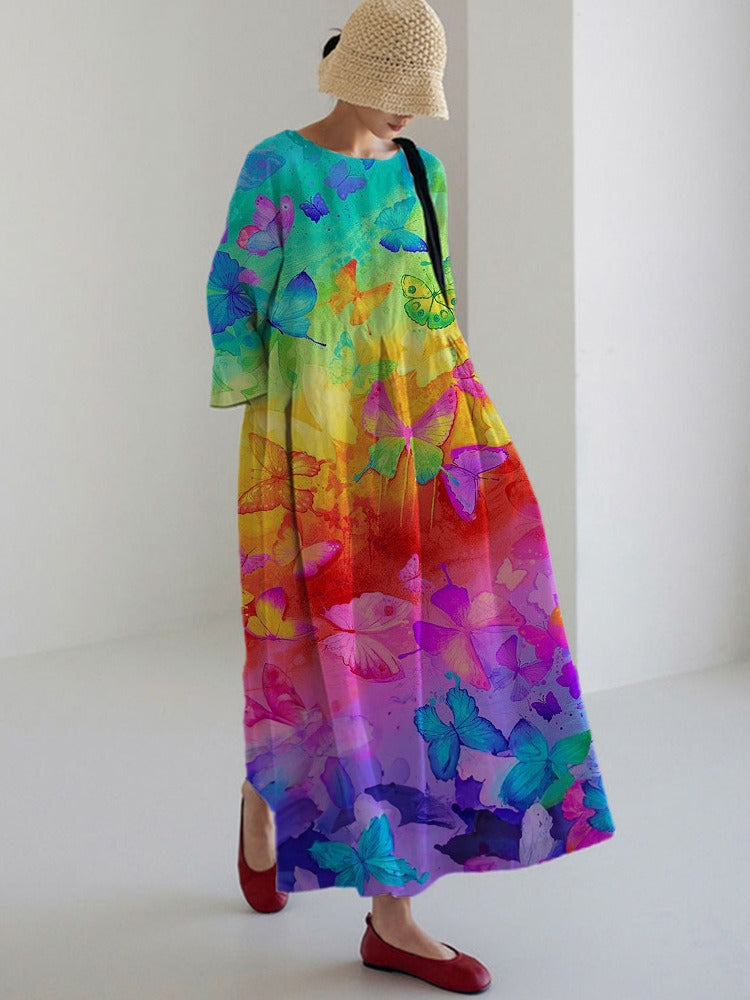 Frauen japanische Kunstdruck Damen kleider