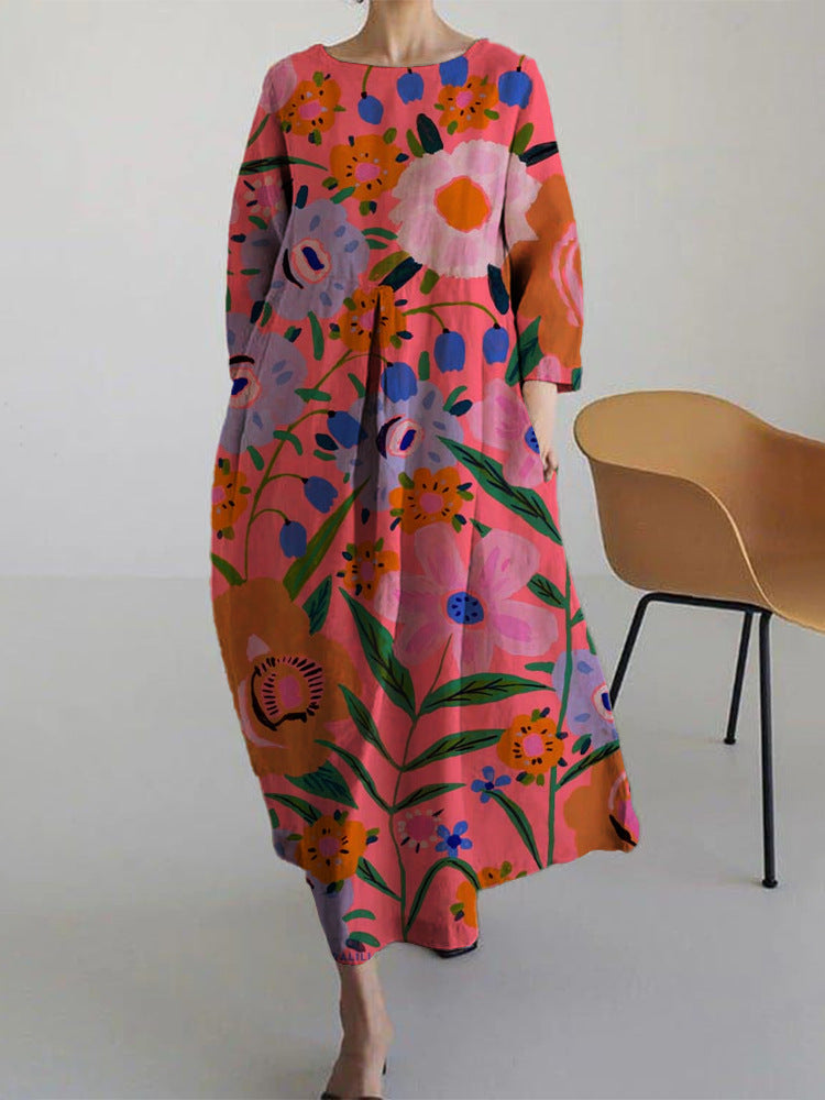 Frauen japanische Kunstdruck Damen kleider