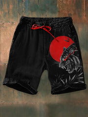 Herren Vintage Kunst Tiger Shorts