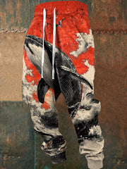 Japanische Kunst bedruckte Herren hosen