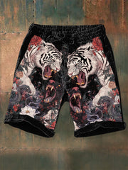 Herren Vintage Kunst Tiger Shorts