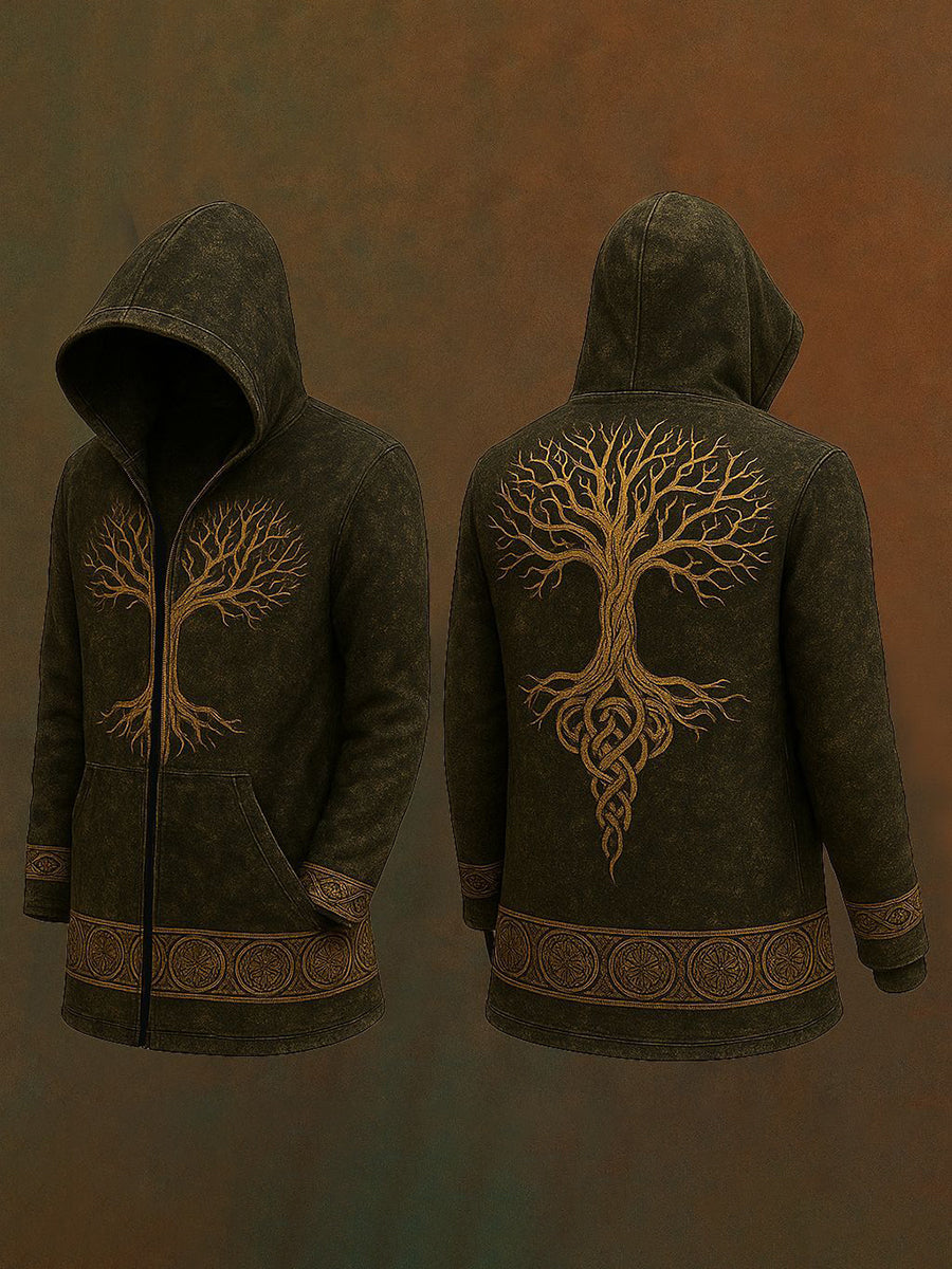 Vintage-Strickjacke im Viking-Stil für Herren