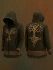 Vintage-Strickjacke im Viking-Stil für Herren