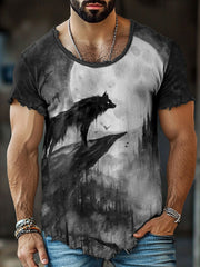Herren Wolf Fransen T-Shirts