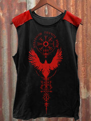 Herren Viking inspirierter Druck Vintage Tank Top