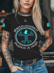 Kurzarm-T-Shirt für Damen