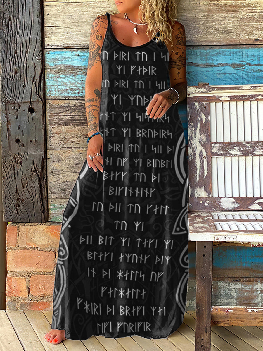 Viking inspiriertes Maxi-Kleid für Damen