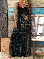 Viking inspiriertes Maxi-Kleid für Damen