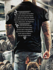 Herren Viking bedrucktes Kurzarm-T-Shirt