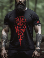 Viking inspiriertes Print-T-Shirt für Männer