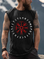 Herren Viking inspirierter Druck Vintage Tank Top