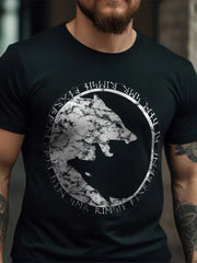 Kurzärmliges T-Shirt für Herren Wolf Viking