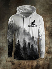 Herren Reinblut Wolf Bedrucktes Langarm-Sweatshirt