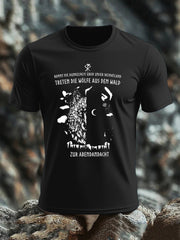 Herren-Kurzarm-T-Shirt Wölfe