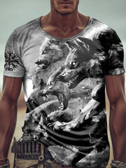 Herren Viking Wolf T-Shirt