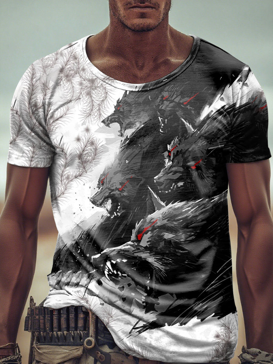 Herren Viking Wolf T-Shirt