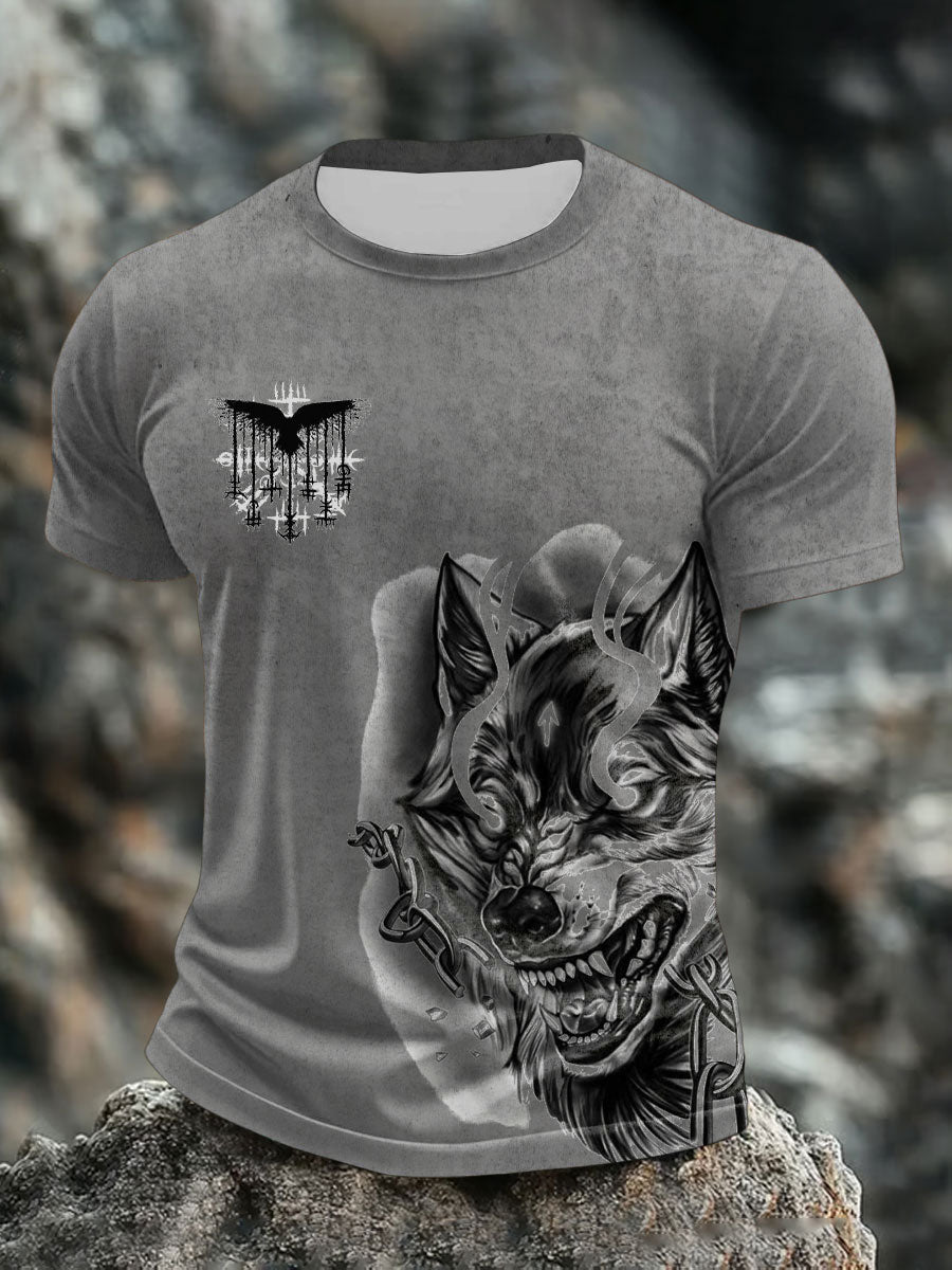 Bedrucktes T-Shirt für Herren Viking