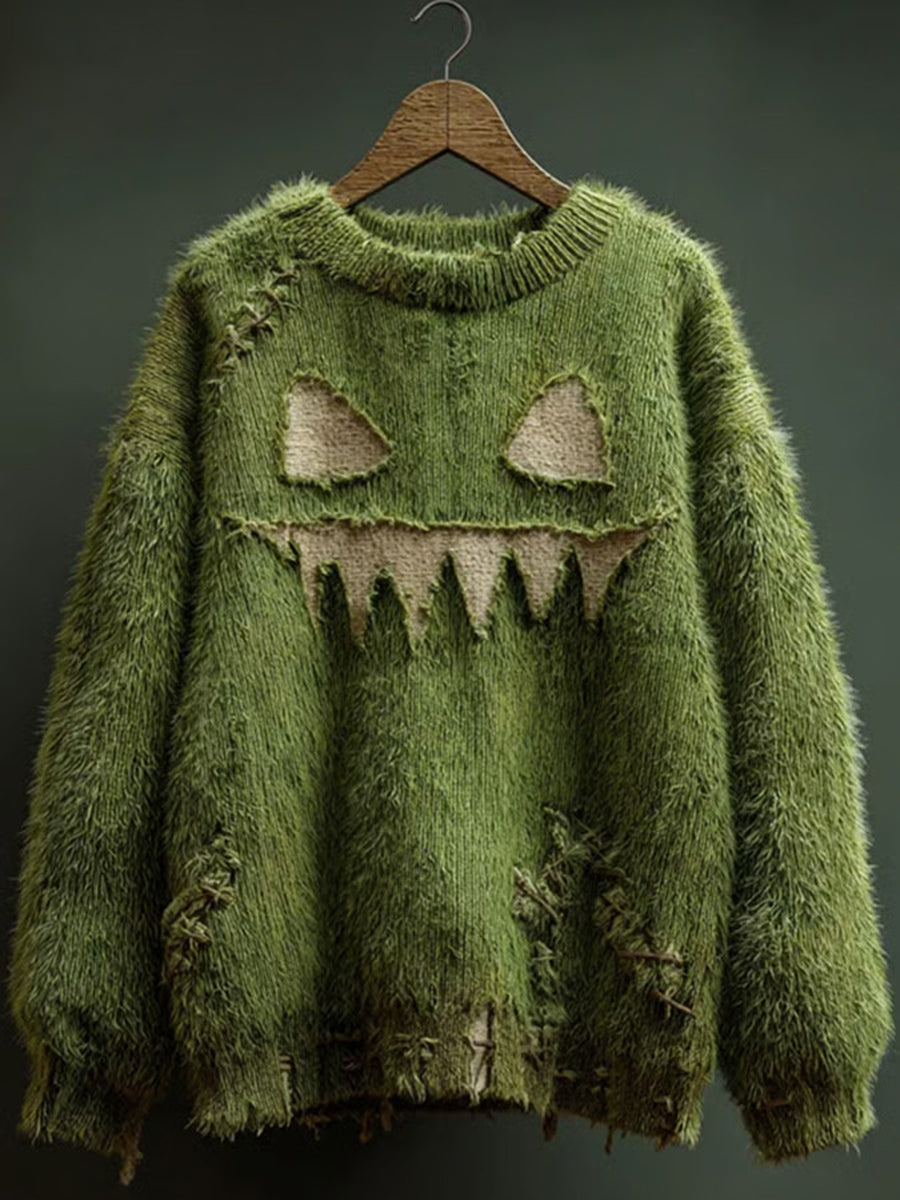 Gestrickter Halloween-Pullover für Männer