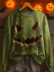 Damen-Halloween Jack-o'-Laterne Strick pullover