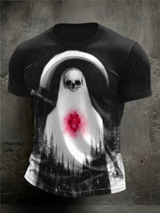 Halloween-T-Shirts mit gruseligen Druck für Männer