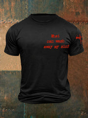 T-Shirt mit kurzen Ärmeln Herren Das Blut Jesu Print
