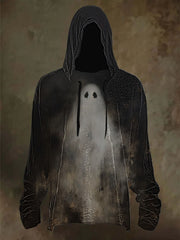 Langarm-Kapuzen pullover für Herren Halloween bedruckt