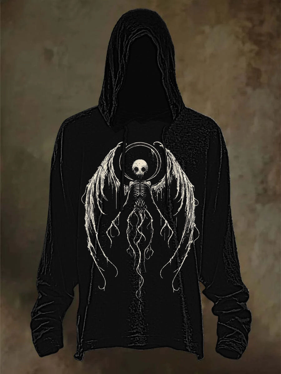 Langarm-Kapuzen pullover für Herren Halloween bedruckt