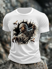 Halloween-T-Shirt mit Schädel druck für Männer