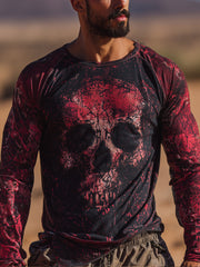 Langarm-T-Shirt für Männer Halloween