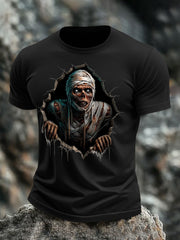 Halloween-T-Shirt mit Schädel druck für Männer
