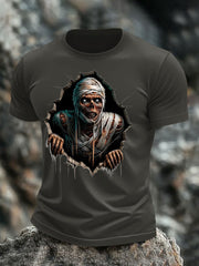 Halloween-T-Shirt mit Schädel druck für Männer