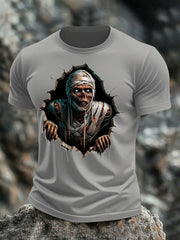 Halloween-T-Shirt mit Schädel druck für Männer