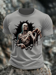 Halloween-T-Shirt mit Schädel druck für Männer