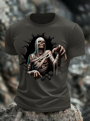 Halloween-T-Shirt mit Schädel druck für Männer