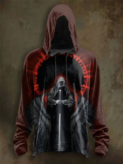 Langarm-Kapuzen pullover für Herren Halloween bedruckt