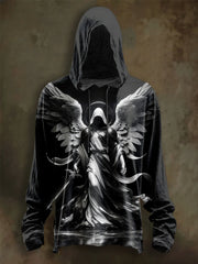 Langarm-Kapuzen pullover für Herren Halloween bedruckt
