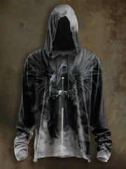 Langarm-Kapuzen pullover für Herren Halloween bedruckt