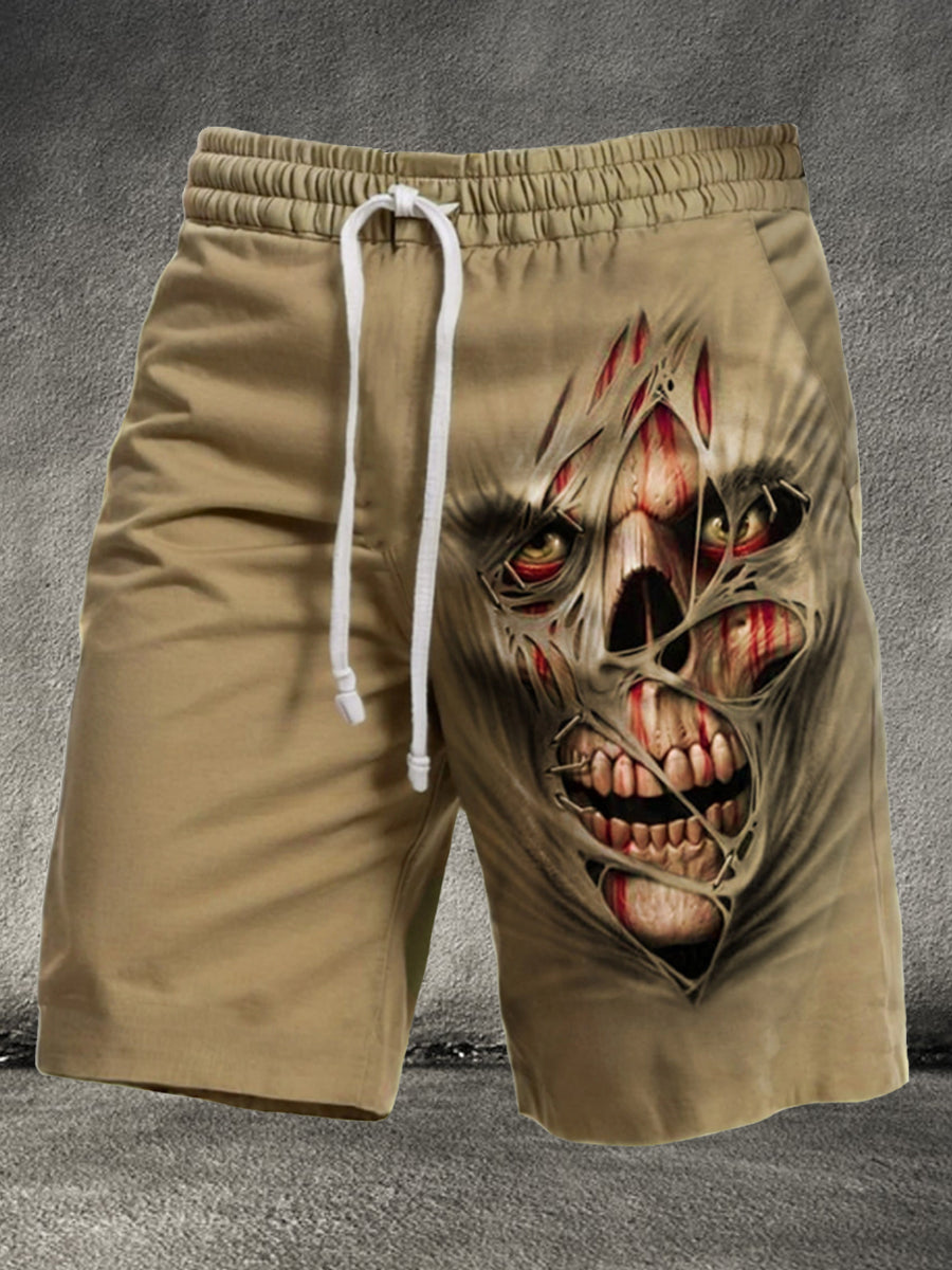 Männer Halloween Schädel 3D-Druck Shorts