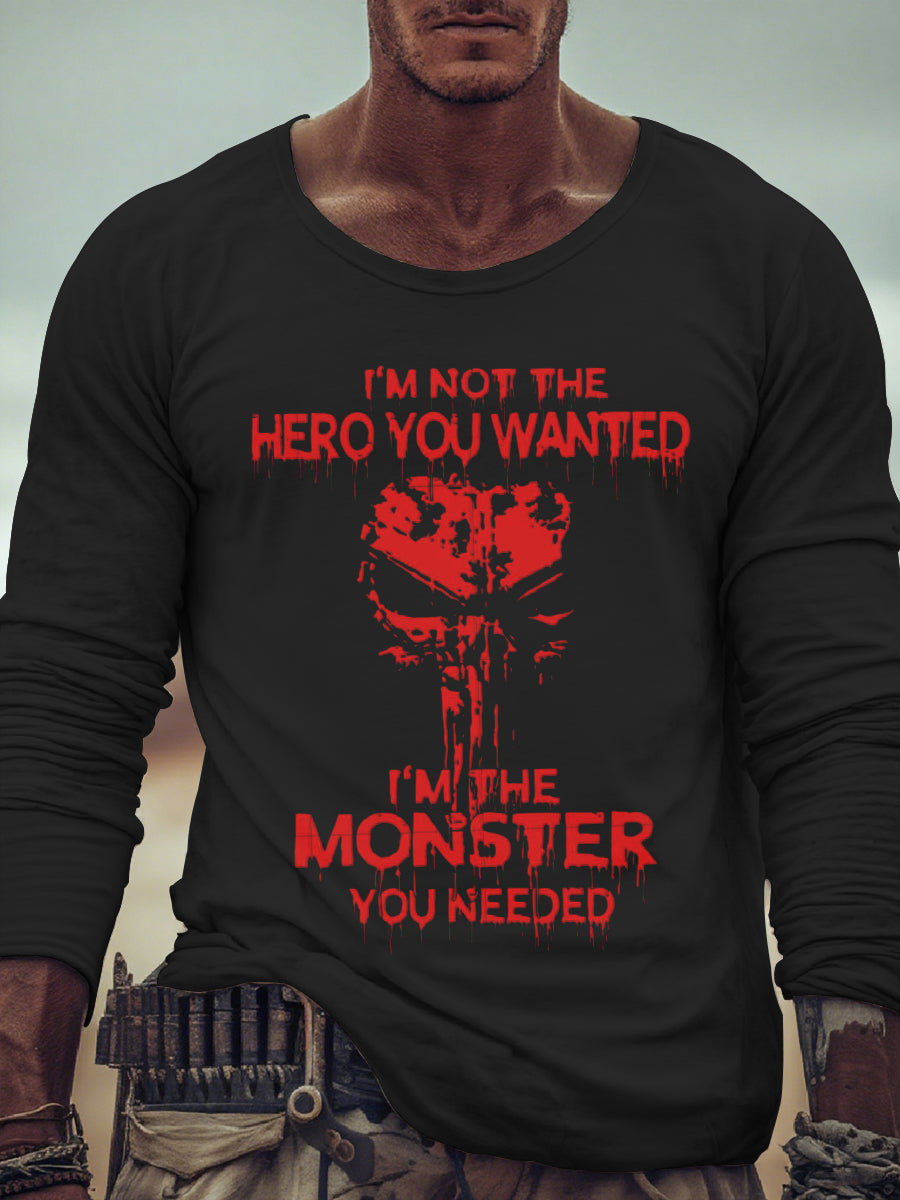 Langarm-T-Shirt für Männer Halloween
