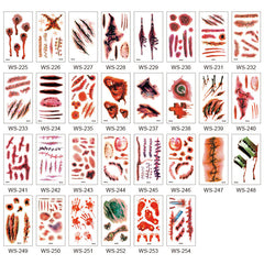 Halloween Tattoo Aufkleber (Set von 30 Blättern)