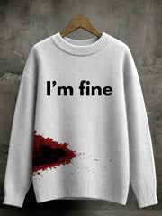 Frauen Halloween Blut befleckter Pullover