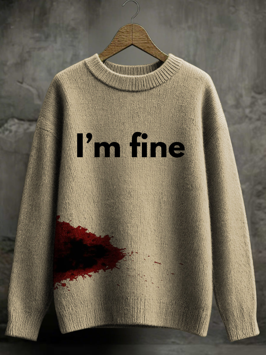 Frauen Halloween Blut befleckter Pullover