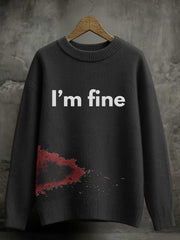Frauen Halloween Blut befleckter Pullover