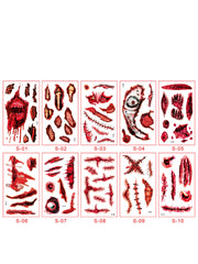 Halloween Lustige Aufkleber für Kinder und Erwachsene (Set von 10, verschiedene Stile)