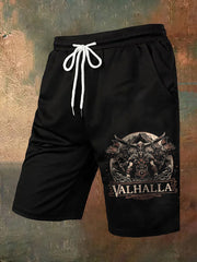 Herren Val halla Viking Print Freizeit shorts