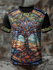Männer Wikinger Baum des Lebens T-Shirts