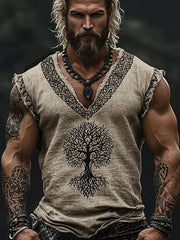 Herren Viking Baumwoll-und Leinen westen