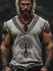 Herren Viking Baumwoll-und Leinen westen