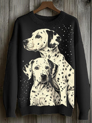 Herren Dalmatiner Imitation Pullover